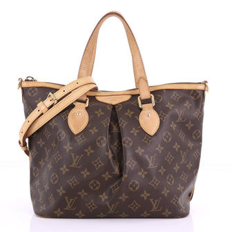 Louis Vuitton Palermo Handbag Monogram Canvas PM Brown 3794937