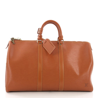 Louis Vuitton Keepall Bag Epi Leather 45 Brown 3794939