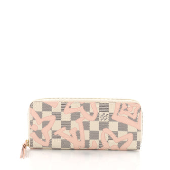 Louis Vuitton Clemence Wallet Limited Edition Damier Pink 379493