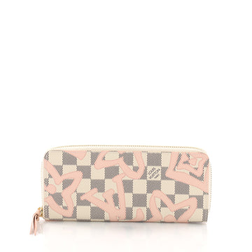 Louis Vuitton Clemence Wallet Limited Edition Damier Pink 379493