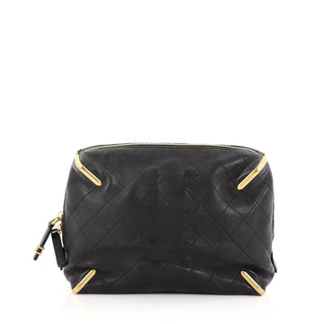 Chanel Paris Cosmopolite Zip Clutch Quilted Lambskin 3794942