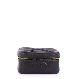 Chanel Vintage Timeless Cosmetic Case Caviar