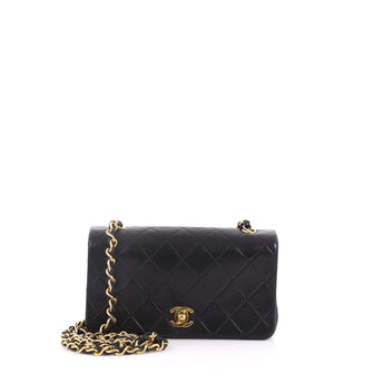 Chanel Vintage 3 Way Full Flap Bag Quilted Lambskin Mini 379911