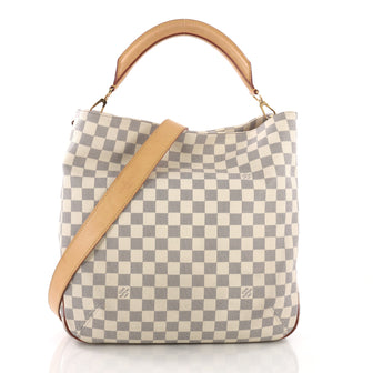 Louis Vuitton Soffi Handbag Damier White 379943
