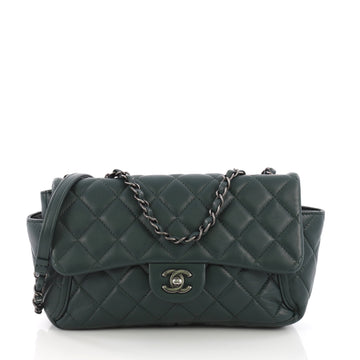 Chanel Around Pockets Flap Bag Quilted Lambskin Medium 379981