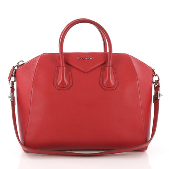 Givenchy Antigona Bag Leather Medium Red 3801501