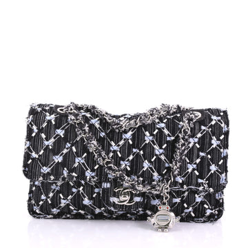Chanel Data Center Charm Flap Bag Quilted Denim Medium 3803611