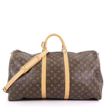 Louis Vuitton Model: Keepall Bandouliere Bag Monogram Canvas 55 Brown 38037/12