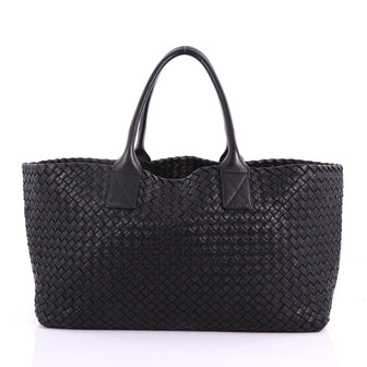 Bottega Veneta Cabat Tote Intrecciato Nappa Medium Black 3803718