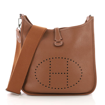 Hermes Evelyne Crossbody Gen III Clemence PM Brown 3803730
