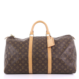 Louis Vuitton Keepall Bag Monogram Canvas 50 - Rebag