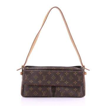 Louis Vuitton Viva Cite Handbag Monogram Canvas MM Brown 3803761