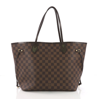 Louis Vuitton Neverfull Tote Damier MM Brown 380392