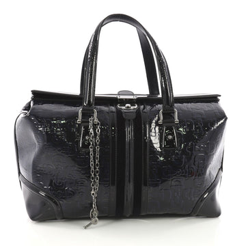 Gucci Treasure Boston Bag Horsebit Embossed Patent Large - Rebag