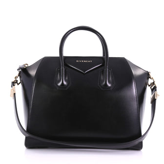 Givenchy Antigona Bag Glazed Leather Large Black 380521