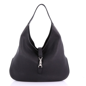 Gucci Jackie Soft Hobo Leather Black 380671