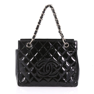 Chanel Model: Vintage Petite Timeless Tote Quilted Patent Black 38102/5