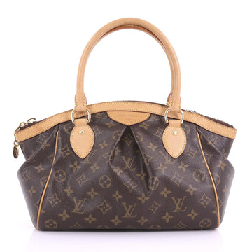 Louis Vuitton Tivoli Handbag Monogram Canvas PM Brown 381041