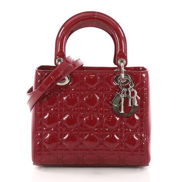 Christian Dior Lady Dior Handbag Cannage Quilt Patent 381181