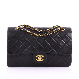 Chanel Vintage Classic Double Flap Bag Quilted Lambskin 38145104