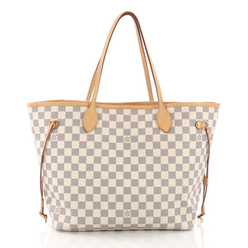 Louis Vuitton Neverfull NM Tote Damier MM White 3814514