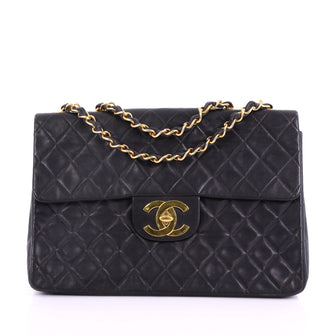 Chanel Vintage Classic Single Flap Bag Quilted Lambskin 3814525