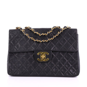 Chanel Vintage Classic Single Flap Bag Quilted Lambskin 3814525