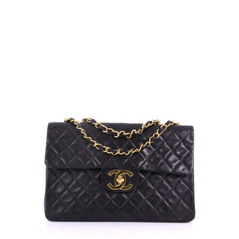 Chanel Vintage Classic Single Flap Bag Quilted Lambskin 3814535