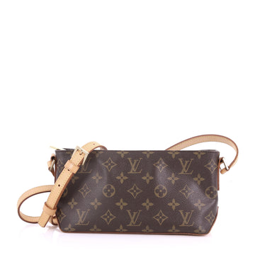 Louis Vuitton Trotteur Handbag Monogram Canvas Brown 3814537