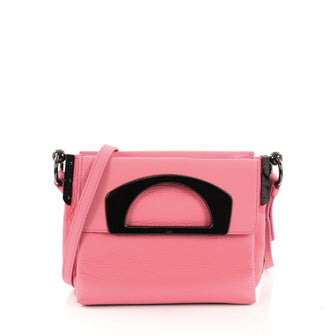 Christian Louboutin Passage Convertible Messenger Bag Leather Mini Pink 3814549