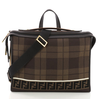 Fendi Lui Messenger Bag Tech Knit with Leather Large 3814560