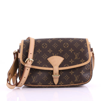 Louis Vuitton Sologne Handbag Monogram Canvas Brown 381459
