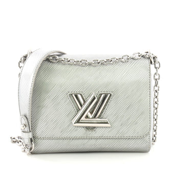 Louis Vuitton Twist Handbag Epi Leather PM Silver 381521