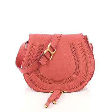 Chloe Marcie Crossbody Bag Leather Medium Pink 381626