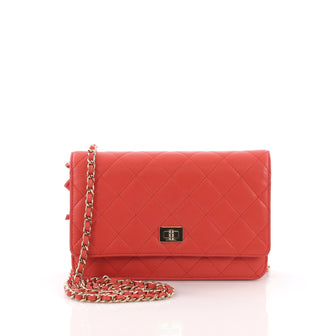 Chanel Reissue Wallet on Chain Quilted Lambskin Red 381742