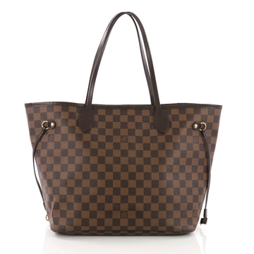 Louis Vuitton Neverfull NM Tote Damier MM Brown 381761