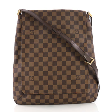 Louis Vuitton Musette Handbag Damier GM Brown 381772