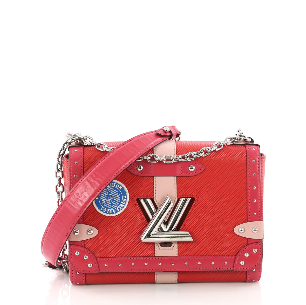 Louis Vuitton Twist Handbag Limited Edition Trunks Epi Leather MM