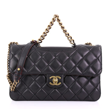 Chanel Model: Perfect Edge Flap Bag Quilted Calfskin Jumbo Black 38189/1