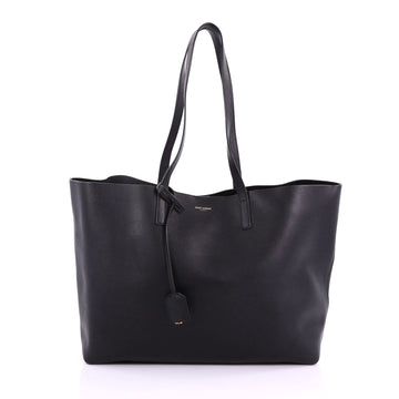 Saint Laurent Shopper Tote Leather Large Black 3820302