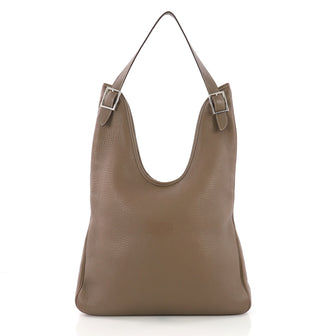Hermes Massai Handbag Leather 32 Neutral 38218104