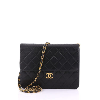 Chanel Vintage Clutch with Chain Quilted Leather Small 38218108