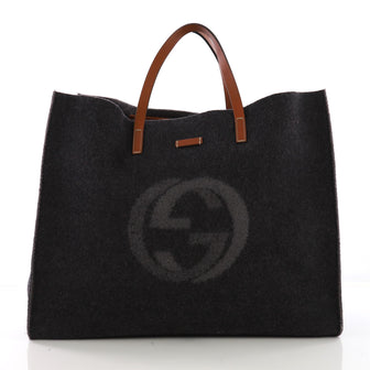 Gucci Logo Shopping Tote Felt Large