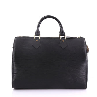 Louis Vuitton Speedy Handbag Epi Leather 30 Black 38218142