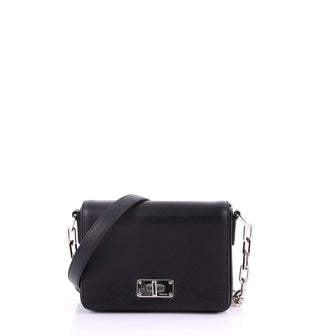 Prada Turnlock Flap Chain Bag Saffiano Leather Mini