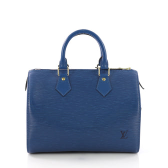 Louis Vuitton Speedy Handbag Epi Leather 25 Blue 38218162