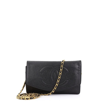 Chanel Vintage Timeless Wallet on Chain Caviar Black 3821817