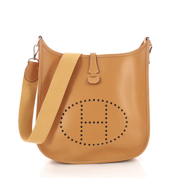 Hermes Evelyne Crossbody Gen I Vache Natural PM Yellow 38218193
