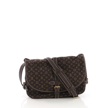 Louis Vuitton Saumur Handbag Mini Lin Brown 38218195