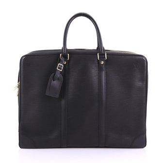 Louis Vuitton Model: Porte-Documents Voyage Briefcase Epi Leather Black 38218/205